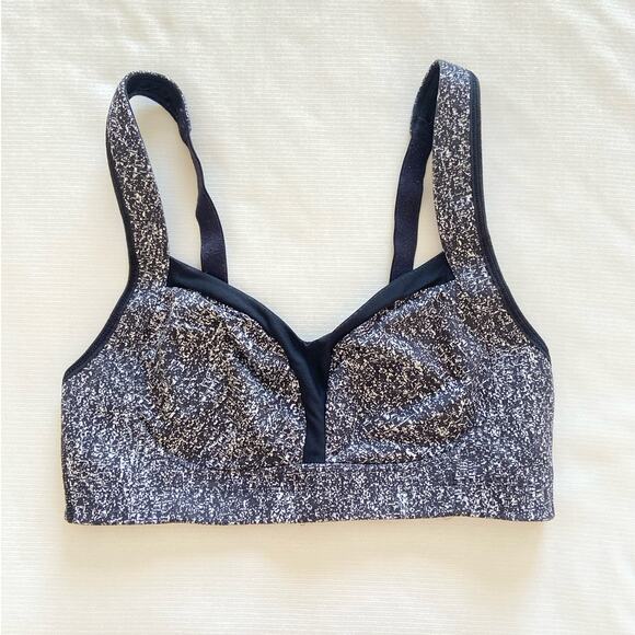 LULULEMON Ta Ta Tamer III High Support Sports Bra Rio‎ Mist White Black - Picture 7 of 9